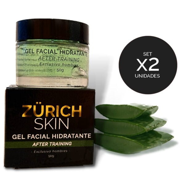 gel facial hidratante por dos unidades